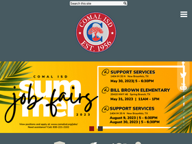 'comalisd.org' screenshot