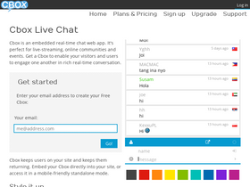 'cbox.ws' screenshot