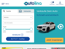 'autolina.ch' screenshot