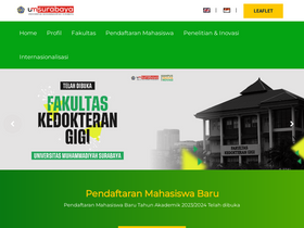 'otomasi.library.um-surabaya.ac.id' screenshot