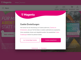 't-mobile.at' screenshot