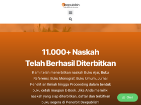 'penerbitdeepublish.com' screenshot