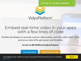 'vidyo.io' screenshot