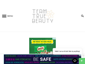 'teamtruebeauty.com' screenshot