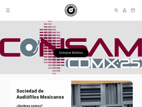 sociedaddeaudiofilosmexicanos.com homepage screenshot