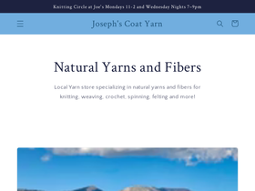 josephscoatyarn.com homepage screenshot