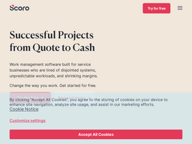 'scoro.com' screenshot