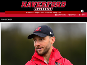 'haverfordathletics.com' screenshot