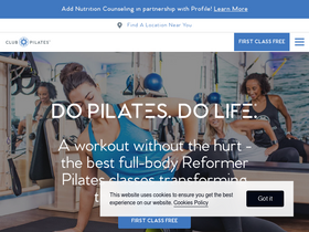 'clubpilates.com' screenshot