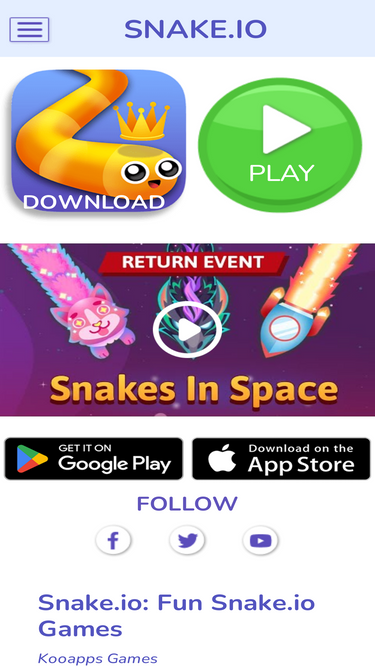 Snake.io+ na App Store