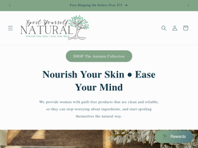 spoilyourselfnatural.com homepage screenshot