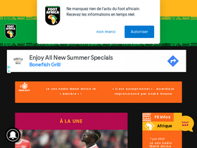 'foot-africa.com' screenshot