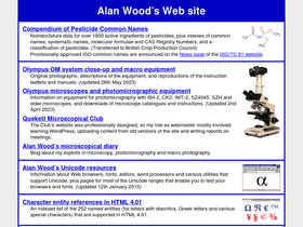 'alanwood.net' screenshot