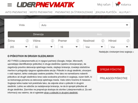 'liderpnevmatik.si' screenshot