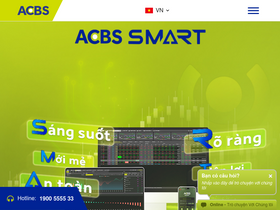 'acbs.com.vn' screenshot