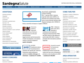 'sardegnasalute.it' screenshot