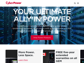 'cyberpower.com' screenshot