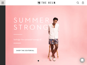 'thehelmclothing.com' screenshot