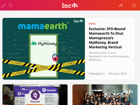 'inc42.com' screenshot