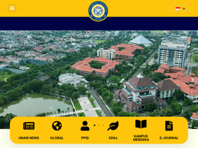 'unair.ac.id' screenshot