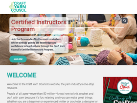 'craftyarncouncil.com' screenshot