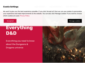 'dungeonmister.com' screenshot