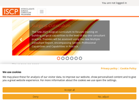 'iscp.ac.uk' screenshot
