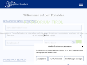 'kuratorium-bestattung.at' screenshot