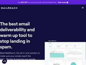 'mailreach.co' screenshot