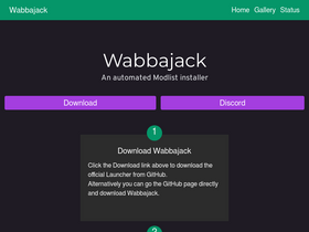 'wabbajack.org' screenshot
