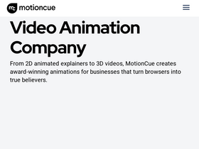 'motioncue.com' screenshot