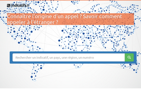 'indicatifs.fr' screenshot