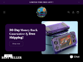 Retro Game Store website screenshot