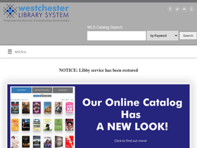 'westchesterlibraries.org' screenshot