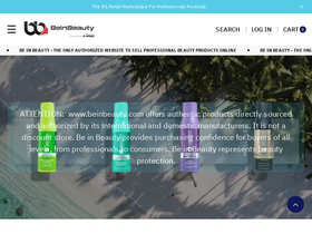 beinbeauty.com homepage screenshot