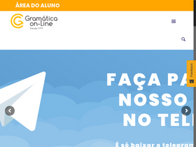 'gramaticaonline.com.br' screenshot