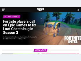 'fortniteintel.com' screenshot