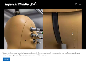 'supercarblondie.com' screenshot