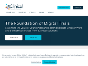 'eclinicalsol.com' screenshot