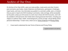 'ao3.org' screenshot