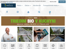'kosice.sk' screenshot