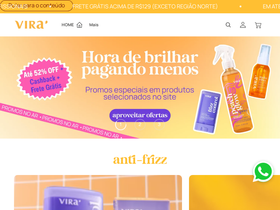 viracosmeticos.com homepage screenshot