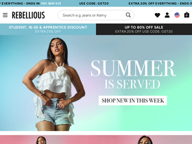'rebelliousfashion.com' screenshot