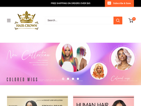 'haircrownbeautysupply.com' screenshot
