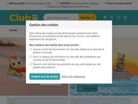 'club.be' screenshot