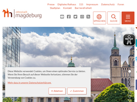 'magdeburg.de' screenshot