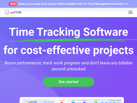 'actitime.com' screenshot