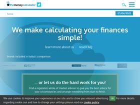 'themoneycalculator.com' screenshot