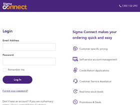 'sigmaconnect.com.au' screenshot
