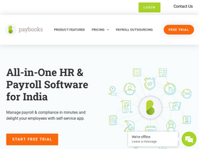 'paybooks.in' screenshot